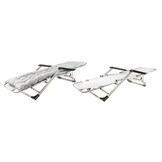 Premium Weerbestendig Tuinligbed - Duurzame Relaxstoel met Matras - 120kg