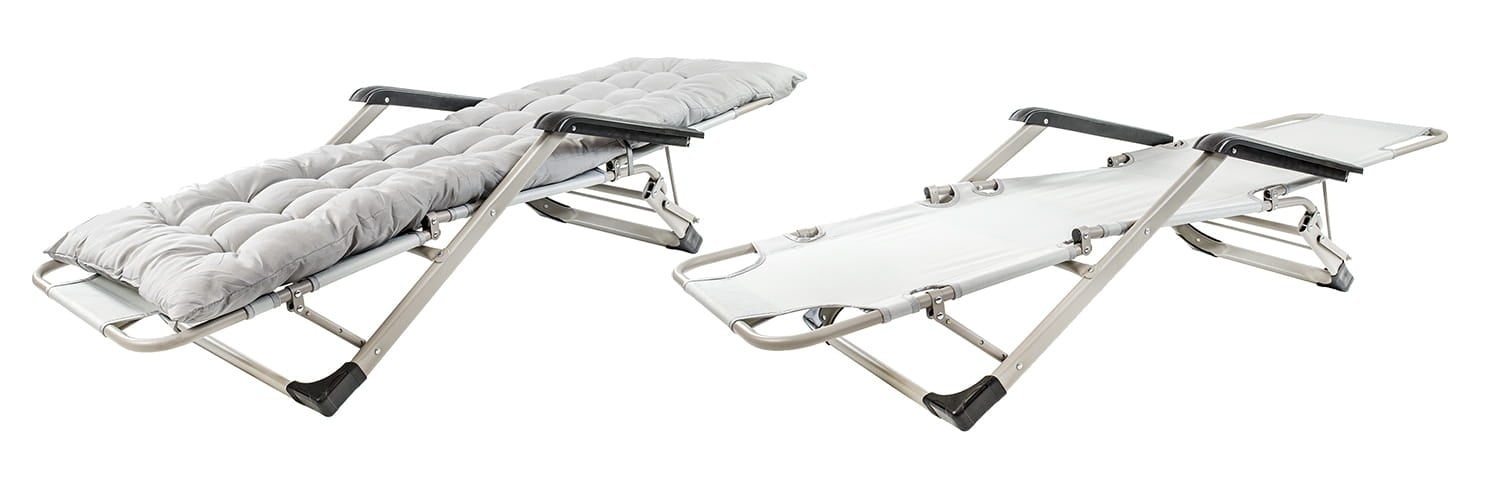 Premium Weerbestendig Tuinligbed - Duurzame Relaxstoel met Matras - 120kg