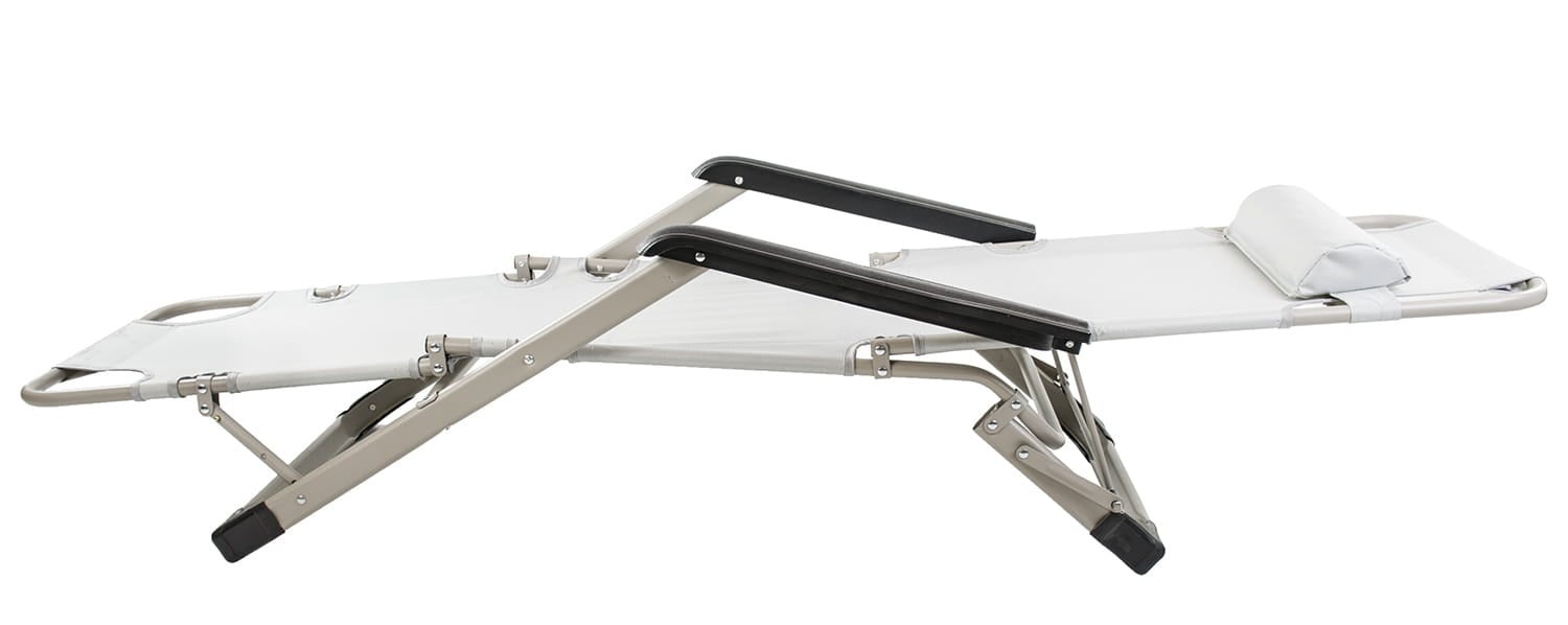 Premium Weerbestendig Tuinligbed - Duurzame Relaxstoel met Matras - 120kg