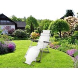 Premium Weerbestendig Tuinligbed - Duurzame Relaxstoel met Matras - 120kg