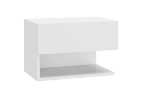 Wandmontage Nachtkastje Wit - Bespaar 33%