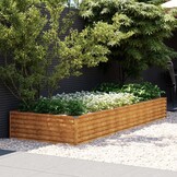 vidaXL Plantenbak verhoogd 291x100x36 cm cortenstaal