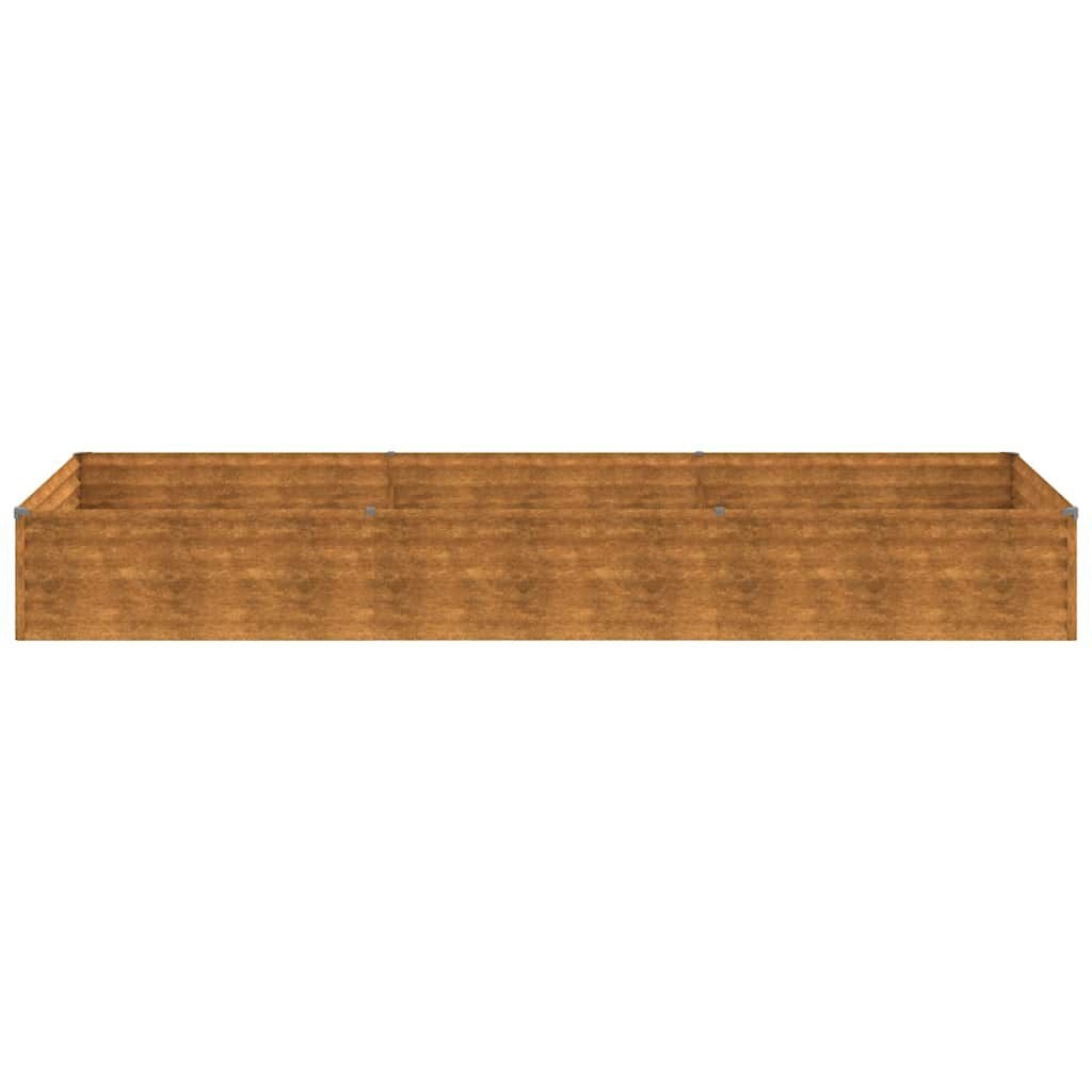 vidaXL Plantenbak verhoogd 291x100x36 cm cortenstaal