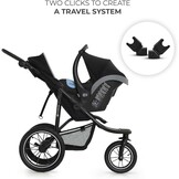 Kinderkraft HELSI 2 Buggy up to 27 kg, Buggy from Birth, Walker with Large Pneumatic Tyres, Reclining Function, Adjustable Parent Handle, Foldable, Underseat Basket, Black