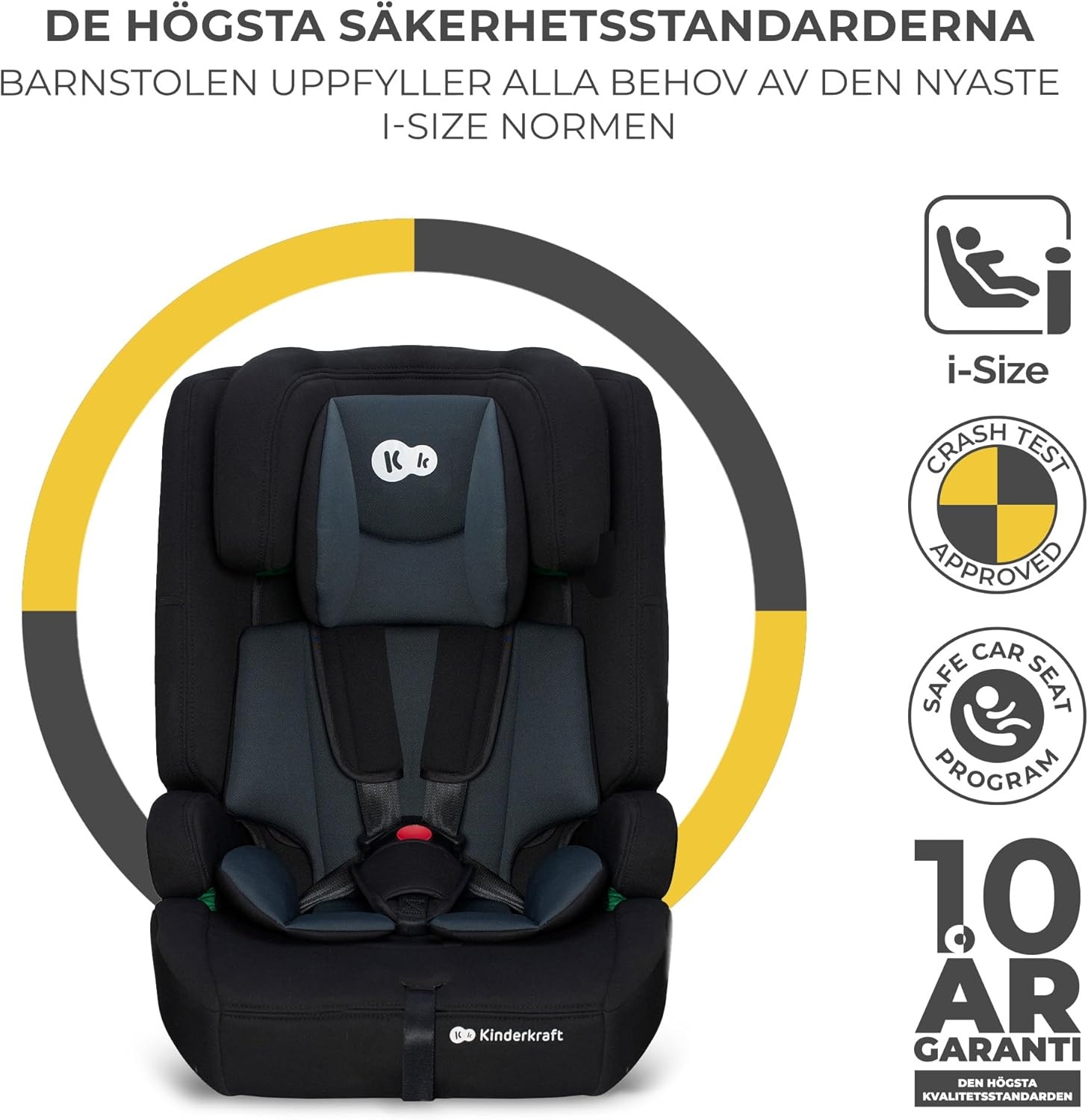i-Size Autostoel R129 (15m-12jr) met Isofix & Top Tether - Zwart