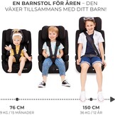 i-Size Autostoel R129 (15m-12jr) met Isofix & Top Tether - Zwart