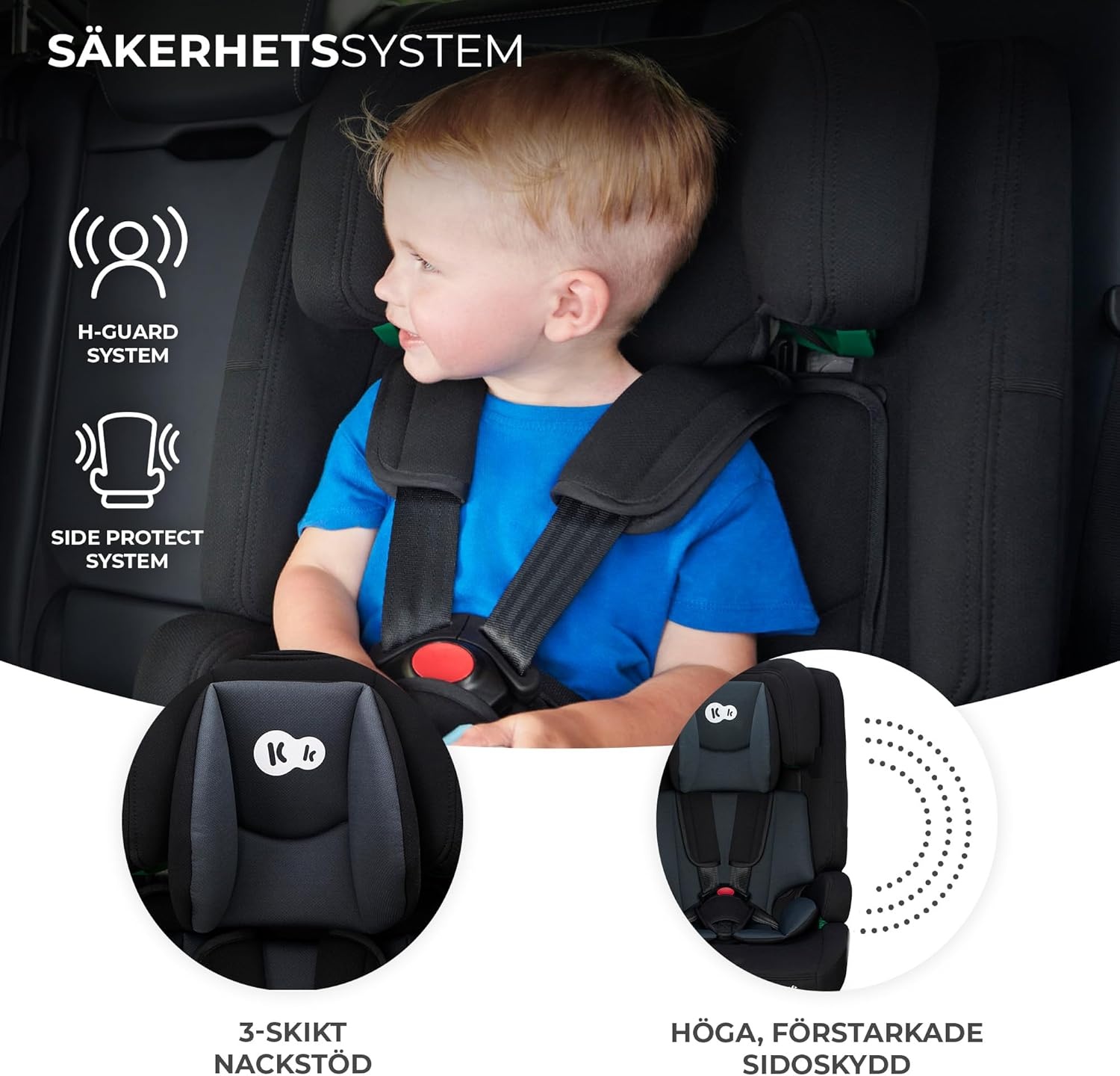 i-Size Autostoel R129 (15m-12jr) met Isofix & Top Tether - Zwart