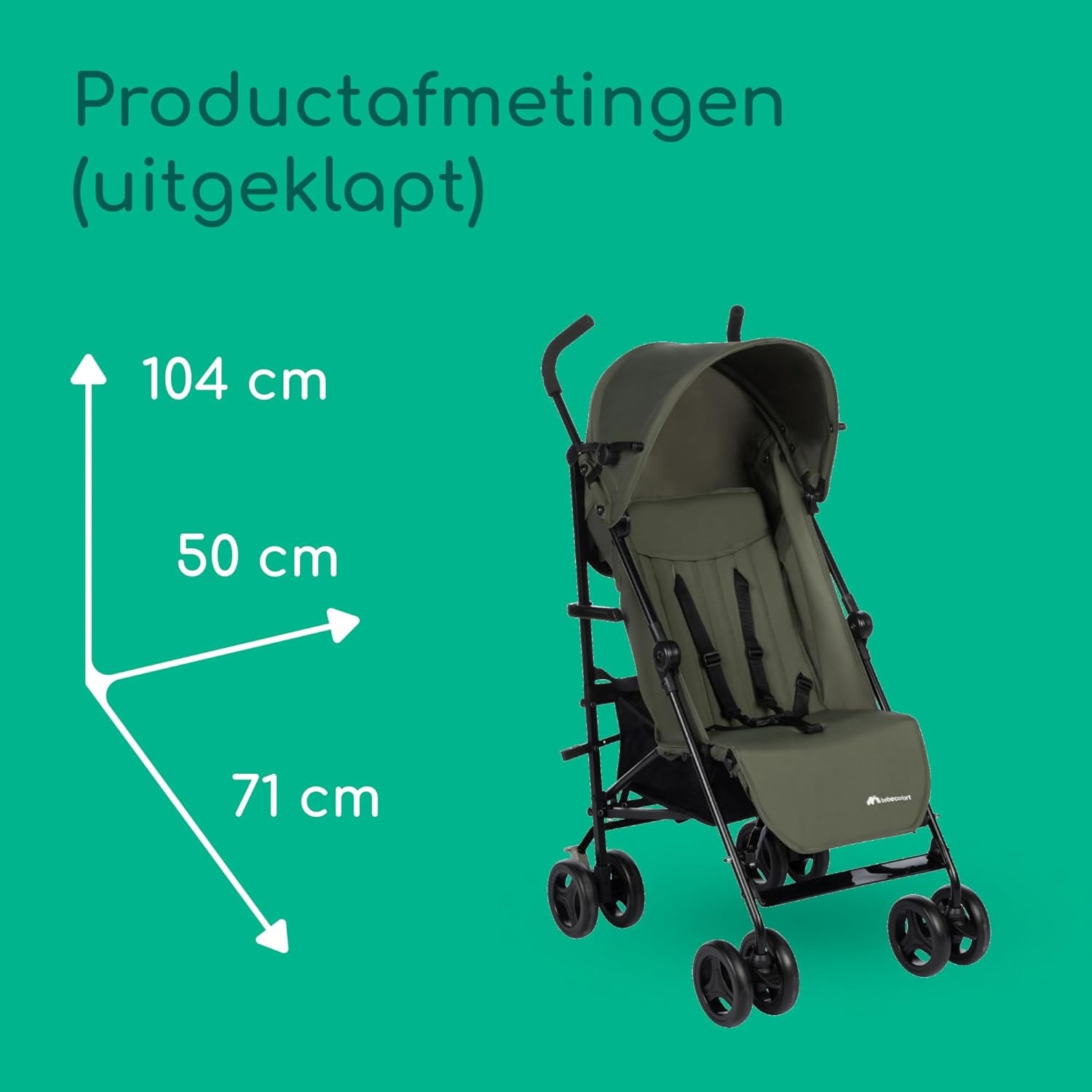 Lichtgewicht Buggy (6,6 kg) - Mineral Green | 34% Korting