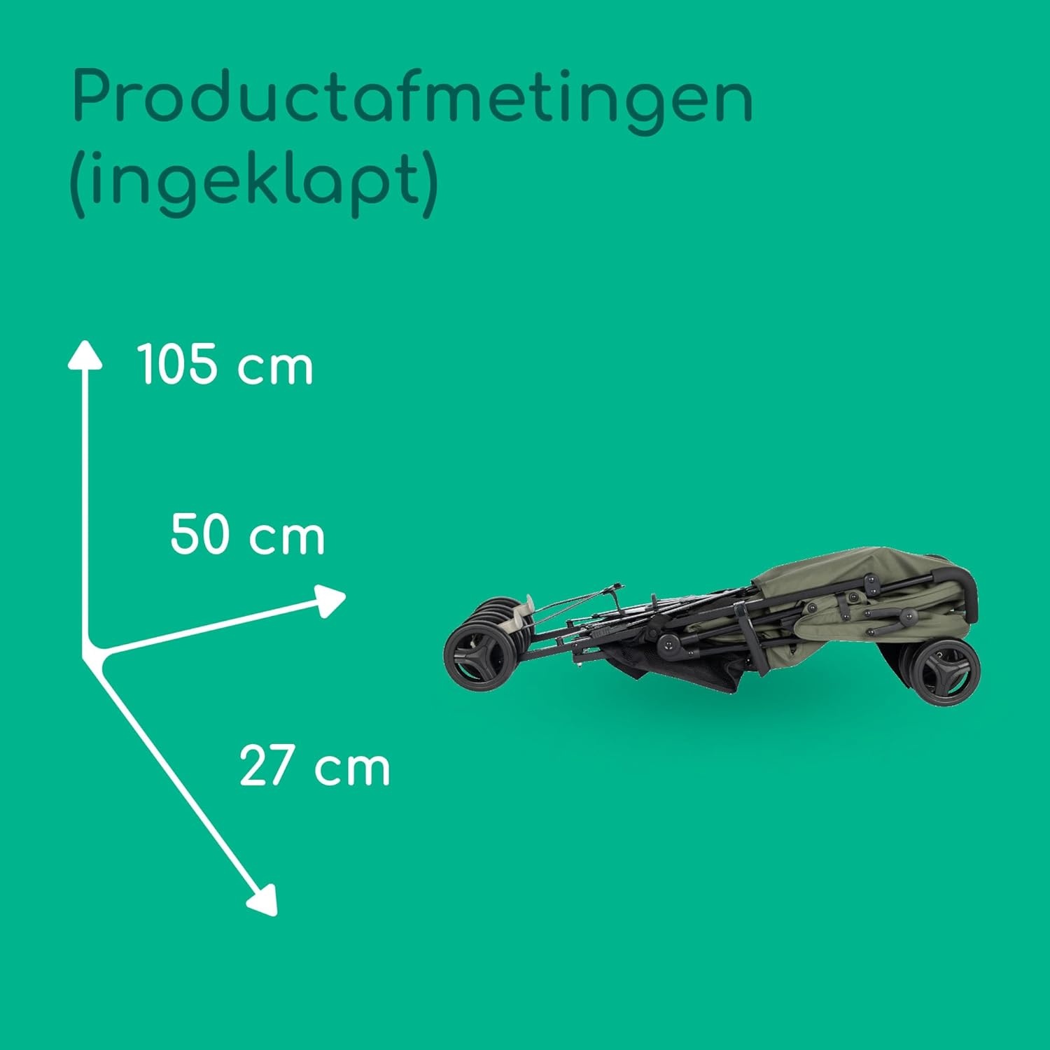 Lichtgewicht Buggy (6,6 kg) - Mineral Green | 34% Korting