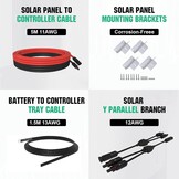 240W Zonnepaneel Set Camper/Boot + 30A Laadregelaar | 35% Korting