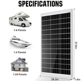 240W Zonnepaneel Set Camper/Boot + 30A Laadregelaar | 35% Korting