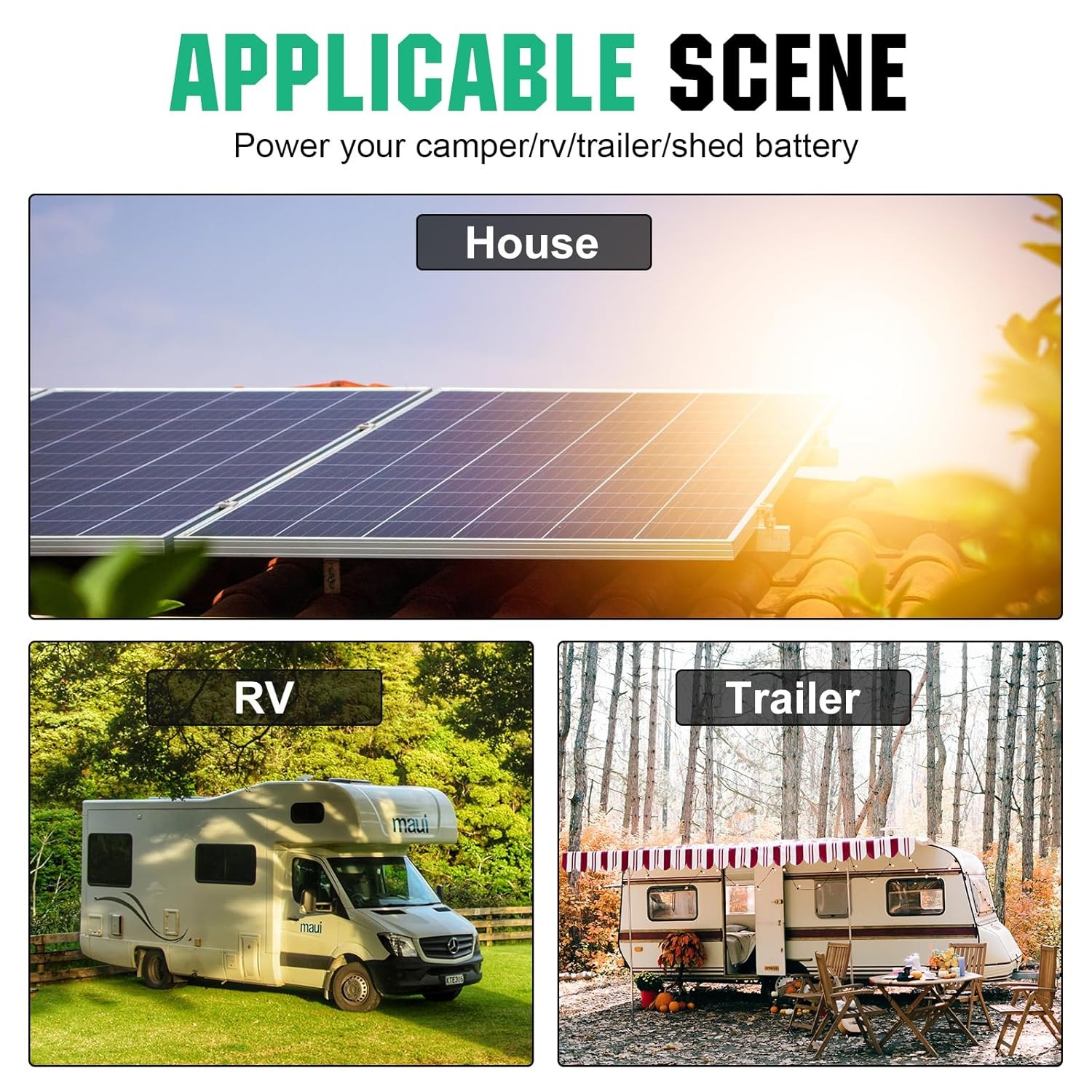 240W Zonnepaneel Set Camper/Boot + 30A Laadregelaar | 35% Korting