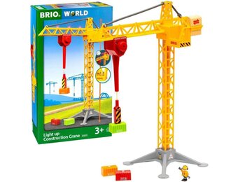 Grote Bouwkraan met Licht | Brio World 33835 | Vanaf 3 Jaar | -33%