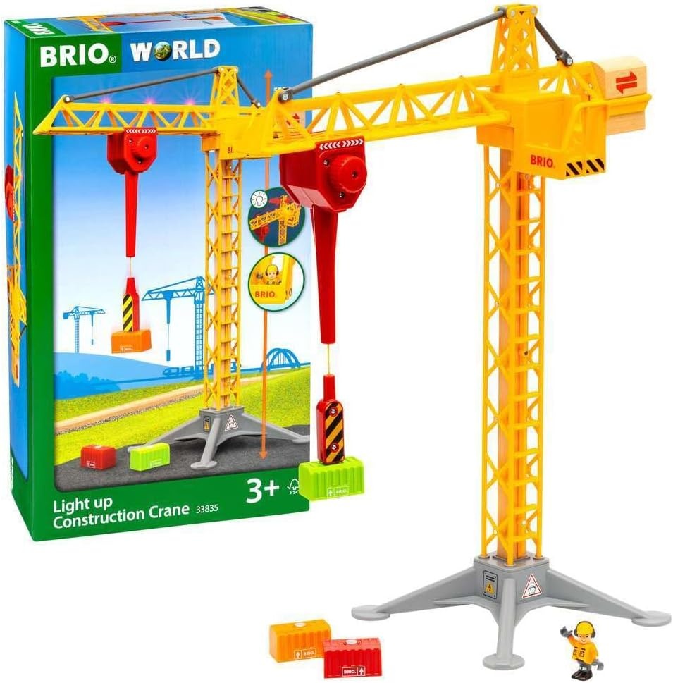Grote Bouwkraan met Licht | Brio World 33835 | Vanaf 3 Jaar | -33%