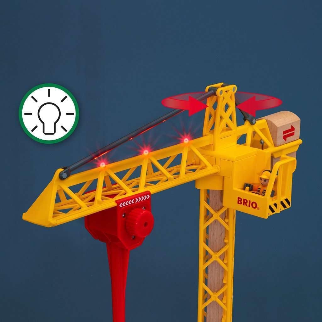 Grote Bouwkraan met Licht | Brio World 33835 | Vanaf 3 Jaar | -33%