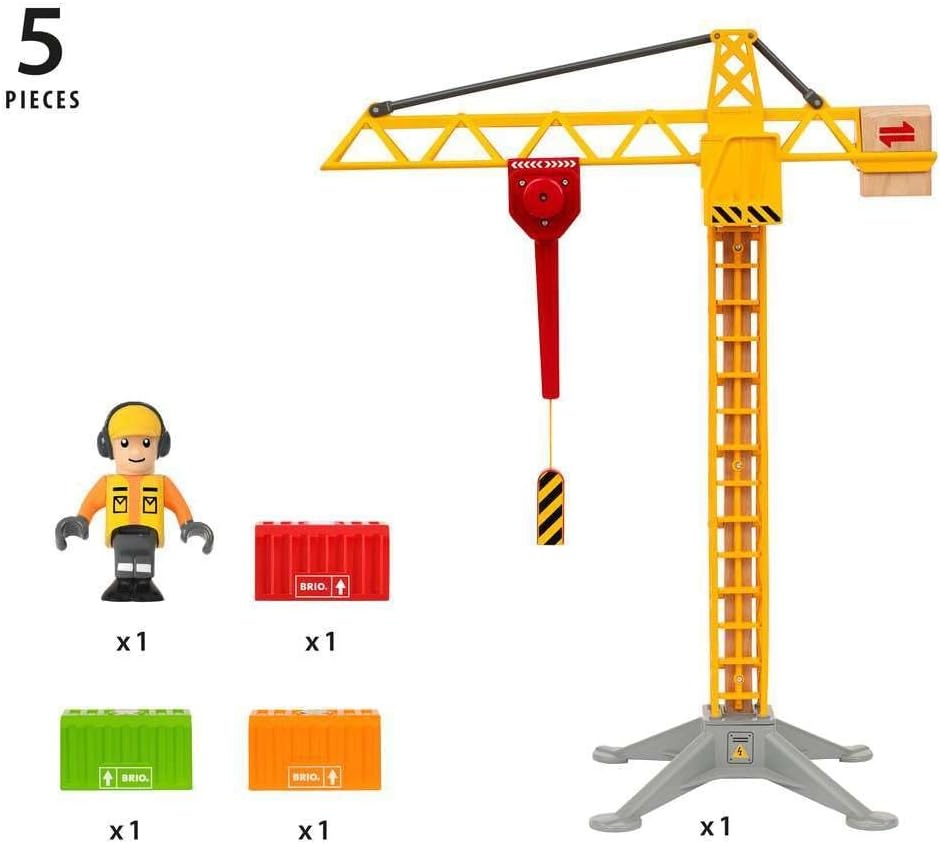Grote Bouwkraan met Licht | Brio World 33835 | Vanaf 3 Jaar | -33%