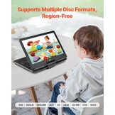 Draagbare DVD-speler 14" met Draaibaar Scherm & 34% Korting