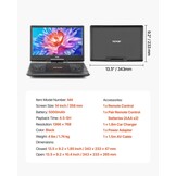 Draagbare DVD-speler 14" met Draaibaar Scherm & 34% Korting
