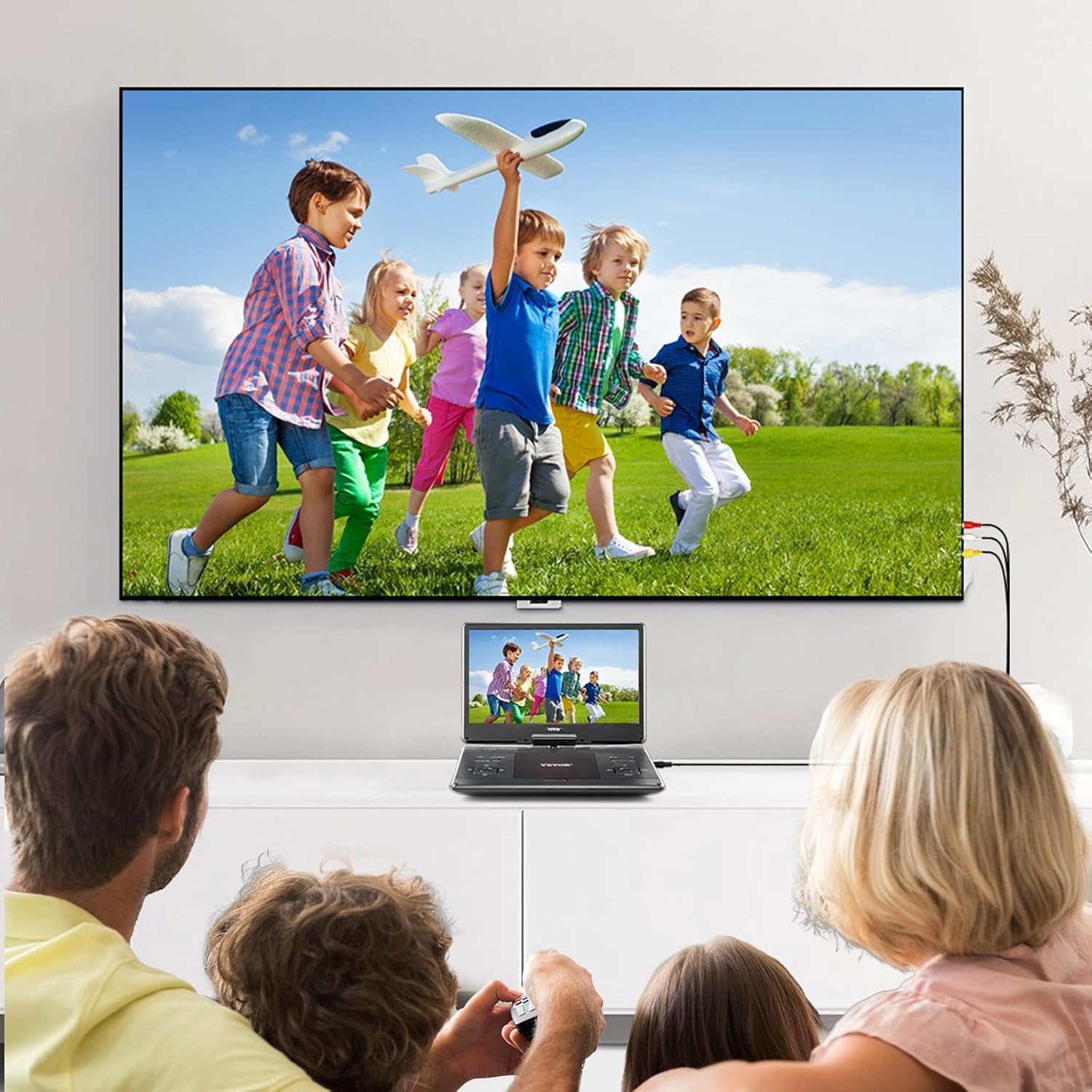 Draagbare DVD-speler 14" met Draaibaar Scherm & 34% Korting