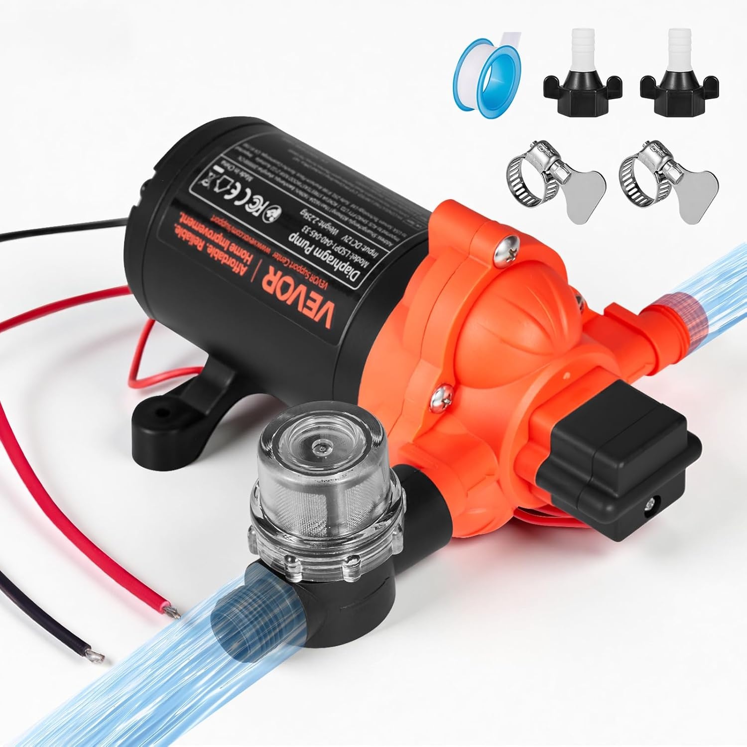 12V Waterpomp 15.1 L/min met Korting: Ideaal voor Camper, Boot