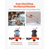 12V Waterpomp 15.1 L/min met Korting: Ideaal voor Camper, Boot