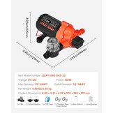 12V Waterpomp 15.1 L/min met Korting: Ideaal voor Camper, Boot