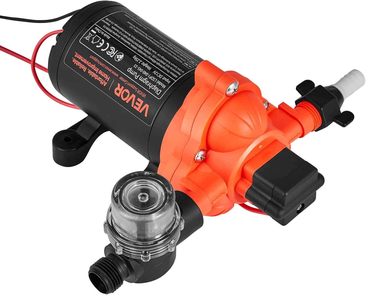 12V Waterpomp 15.1 L/min met Korting: Ideaal voor Camper, Boot
