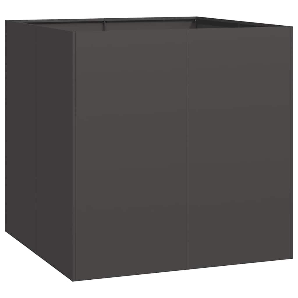 vidaXL Stalen Plantenbak 80x80x80 cm Zwart - 34% Korting!