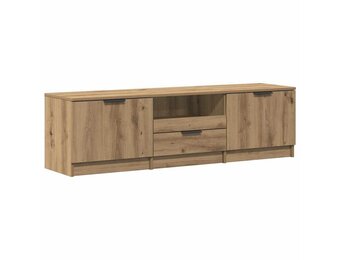 Tv-meubel 140x35x40 cm bewerkt hout - Artisanaal Eiken - 35% Korting!