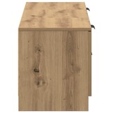 Tv-meubel 140x35x40 cm bewerkt hout - Artisanaal Eiken - 35% Korting!