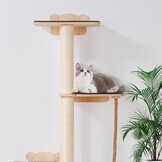 Wandkrabpaal Kat 4 Niveaus - Naturel (34% Korting!)