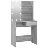 Kaptafel met LED-verlichting - Grijs Sonoma Eiken - 34% Korting