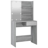 Kaptafel met LED-verlichting - Grijs Sonoma Eiken - 34% Korting