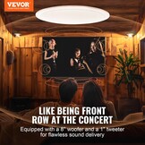 Inbouwluidspreker 20cm 200W 8 Ohm - Perfect voor Keuken & Woonkamer (19% Korting)