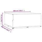 Tuinmeubelhoes 300x300x75cm Zwart - 33% Korting!