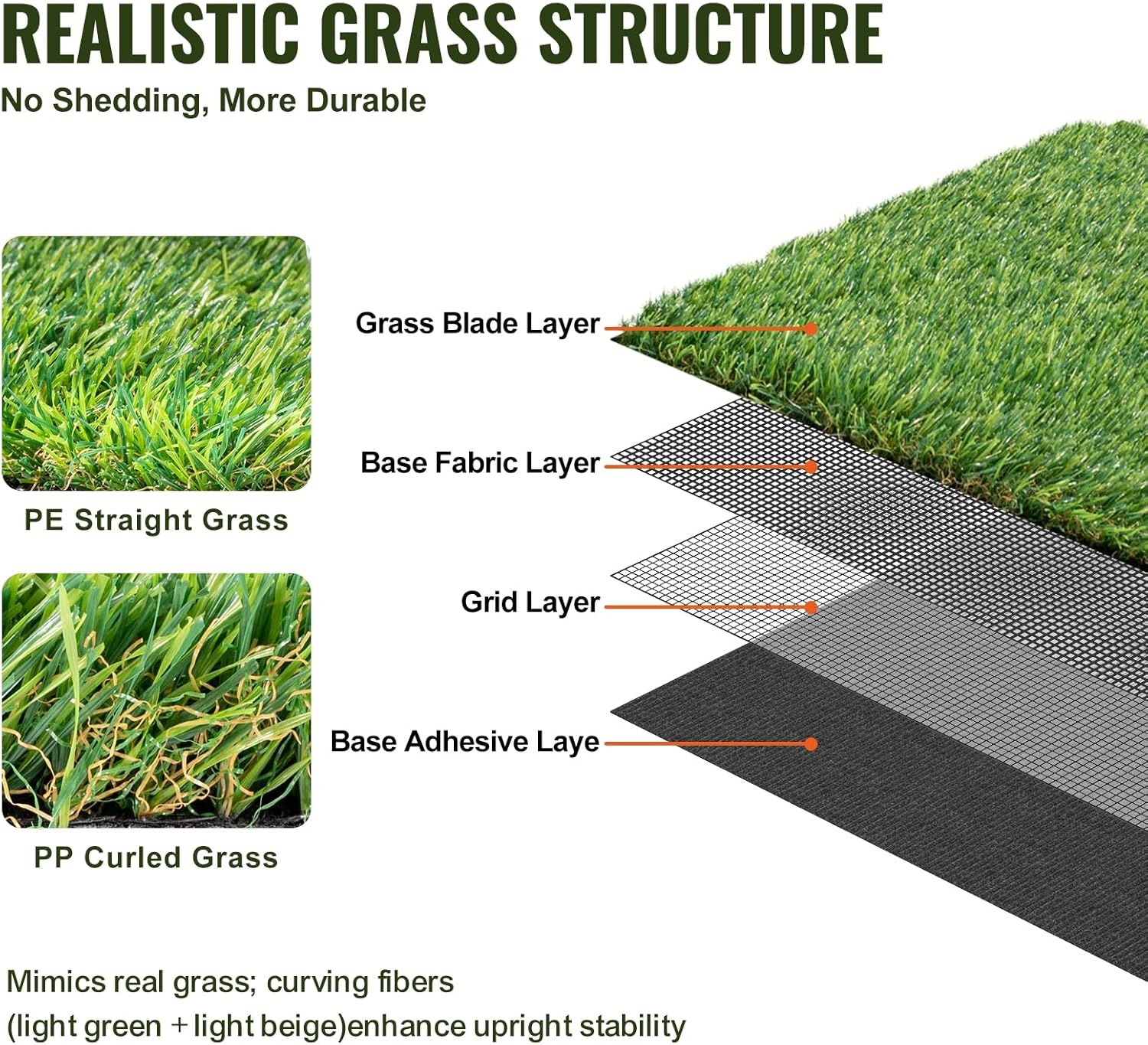 Kunstgras Grastapijt 153x305 cm, 35mm poolhoogte - 35% Korting!