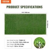 Kunstgras Grastapijt 153x305 cm, 35mm poolhoogte - 35% Korting!