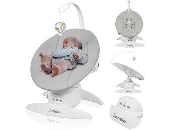 Elektrische Babywipstoel 54% Korting | 360° Zitting | Grijs