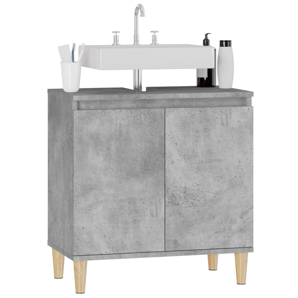 Wastafelkast Betongrijs 58x33x60 cm (53% Korting)