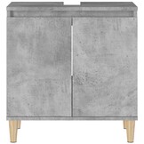 Wastafelkast Betongrijs 58x33x60 cm (53% Korting)