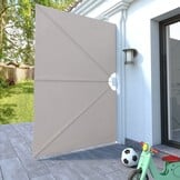 Inklapbaar Terrasscherm 240x160 cm Crème - 59% Korting!
