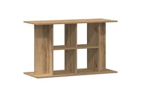 Aquariumstandaard Bewerkt Hout Artisanaal Eiken 100x40x60 cm - 53% Korting