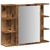 Badkamerspiegelkast 80cm Oud Houtkleurig - Bespaar 34%