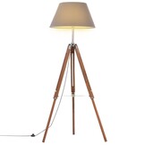 vidaXL Vloerlamp Driepoot 141cm - Massief Teakhout (56% Korting!)