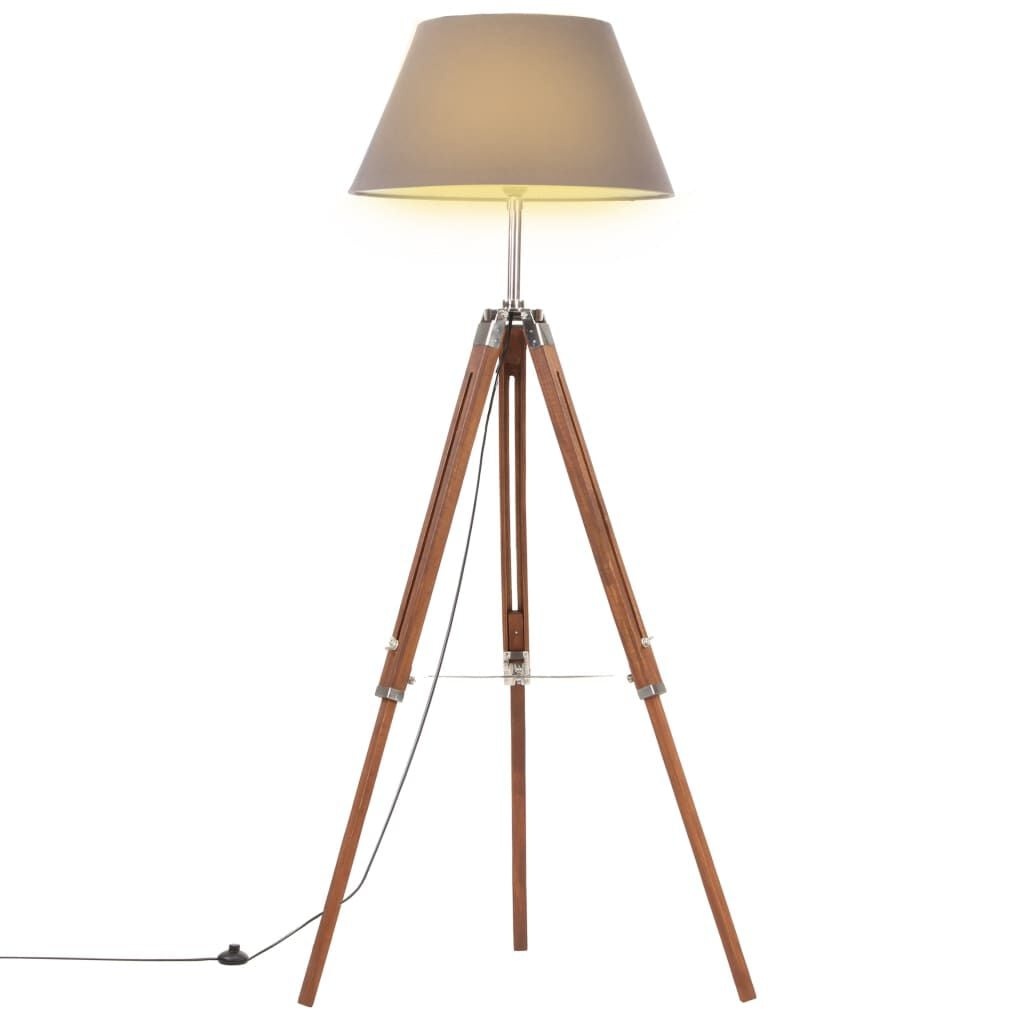 vidaXL Vloerlamp Driepoot 141cm - Massief Teakhout (56% Korting!)