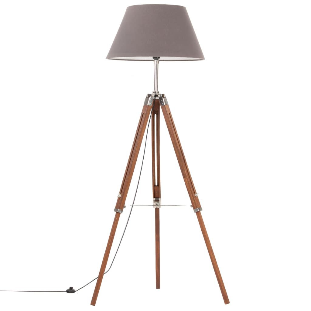 vidaXL Vloerlamp Driepoot 141cm - Massief Teakhout (56% Korting!)