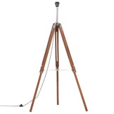 vidaXL Vloerlamp Driepoot 141cm - Massief Teakhout (56% Korting!)