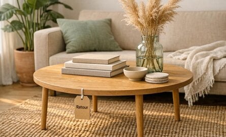 Salontafel + accessoires via retour: zo style je je woonkamer voor minder