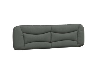 vidaXL Hoofdbordkussen 180 cm stof donkergrijs