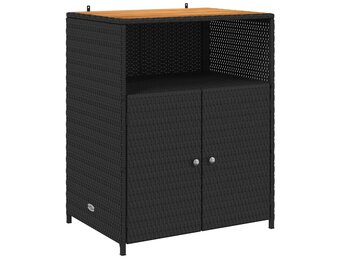 vidaXL Kast met plank Zwart 70 x 50 x 87 cm Polyester en Roly Ratten